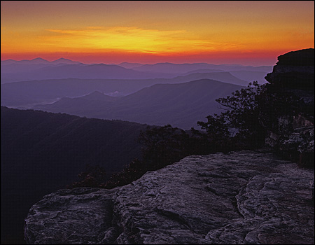 Sunrise at McAfee's Knob, VA